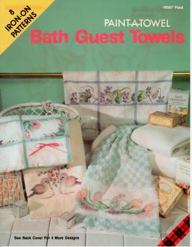 Bath Guest Towels - Iron On Patterns - OOP