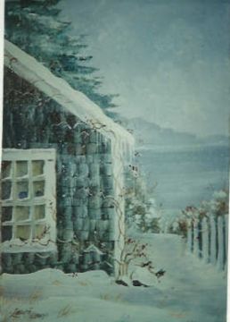 The Snow Covered Cottage - Laurie Paillex