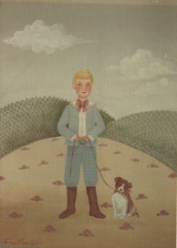 Boy with Dog - Norma Harrington