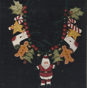 Christmas Watercolor Necklace 2 - Nancy Conn