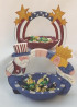 "6"" Bowls with Patriotic Handles - Laurie Speltz"