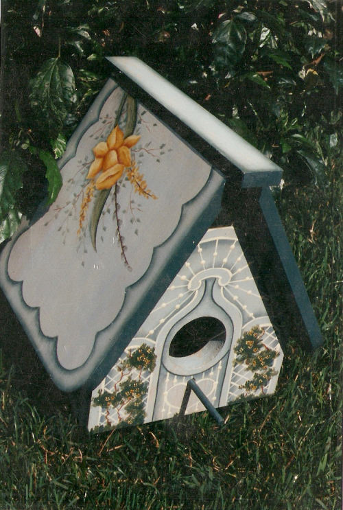 Spring Birdhouse with Jonquils  - Charles Johnson