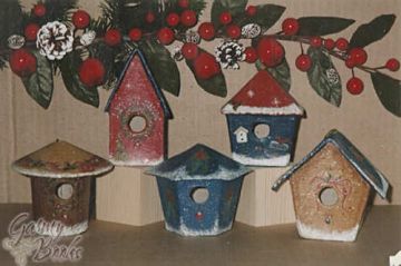 Birdhouse Christmas Ornaments  - Robin Mani
