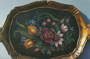 Floral Strokework Tray - Carolyn Phillips