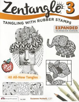 Zentangle 3 - Tangling with Rubber Stamps Expanded Workbook