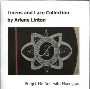Forget Me Not with Monogram - Arlene Linton