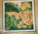 Tiger -  Dee Cochran BATIK Painting Watercolor