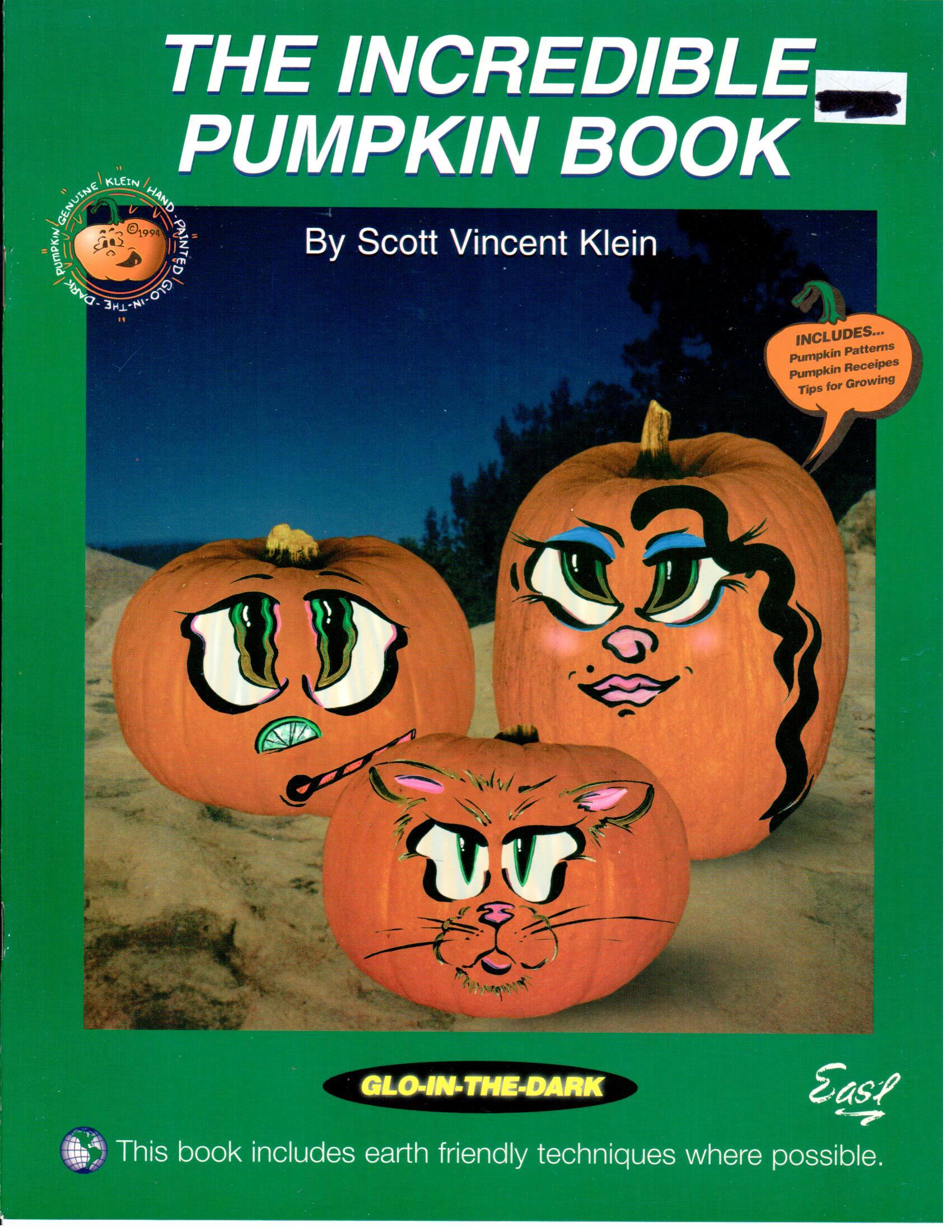 Decorative Painting Bookstore: The Incredible Pumpkin Book - Scott Klein -  OOP, image size:1700x2200