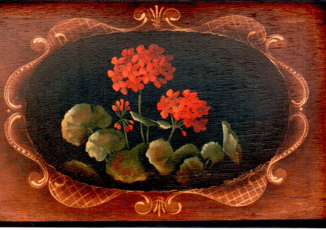 Decorative Painting Bookstore Geranium Rita Martin