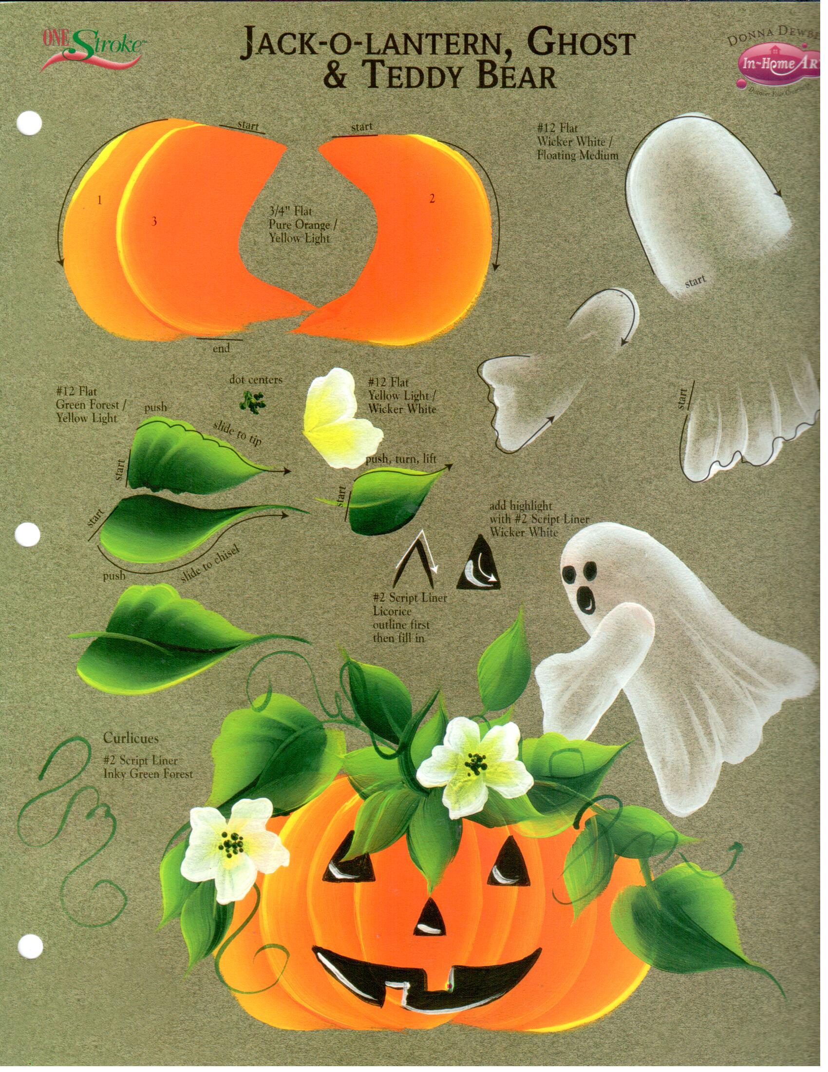 Decorative Painting Bookstore CLEARANCE One Stroke Worksheet JackO