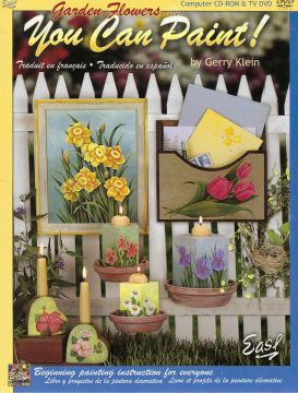 Garden Flowers You Can Paint CD-Rom & DVD Video - Gerry Klein