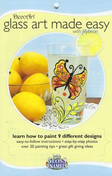 CLEARANCE: DecoArt Glass Art Made Easy with Jillybean (DAS207) - Jill Fitzhenry