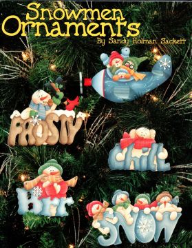 Snowmen Ornaments - Sandy Holman Sackett
