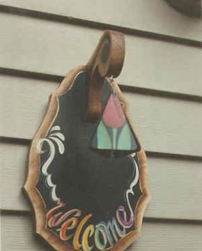Welcome Door Chime Plaque - Prudy Vannier