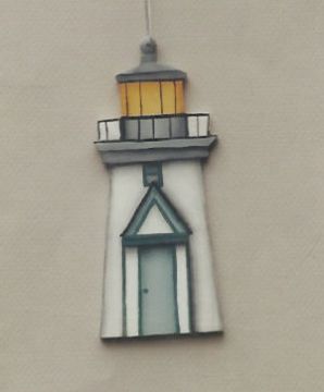Brant Point Light Ornament - Geri Tilley - OOP