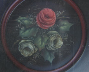 Christmas Rose Bowl - Brenda Stewart - OOP