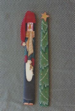 Penguin and Christmas Tree Mini Staves - Hazel Griffiths