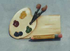 Artist Brush Candle Holder - Kelly Hoernig