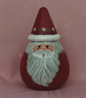 Turned Wood Santa - Donna Stewart