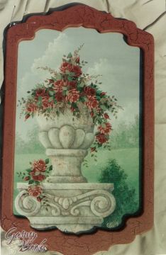 Faux Urn & Column Roses  - Charles Johnson