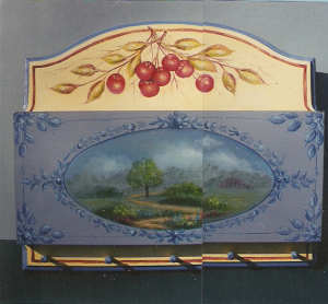 Cherries Letter and Key Holder - Carolyn Phillips