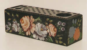 Floral Impasto on a Brush Block - Heather Redick
