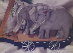 Exaulted Elephant Pull-Toy # 177 - Jean Zawicki