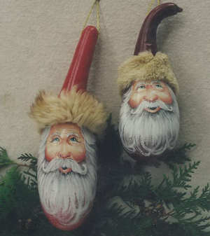 Four Gourd Santas # 217 - Jean Zawicki