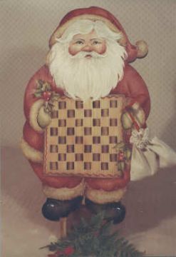 Chubby Checkerboard Santa # 93 - Jean Zawicki